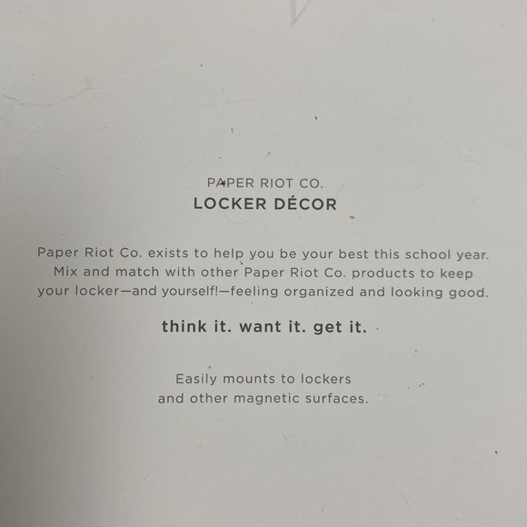 COPY - NWT Magnetic Locker Mirror by Paper Riot Co works on other magnetic surf… - Picture 3 of 3